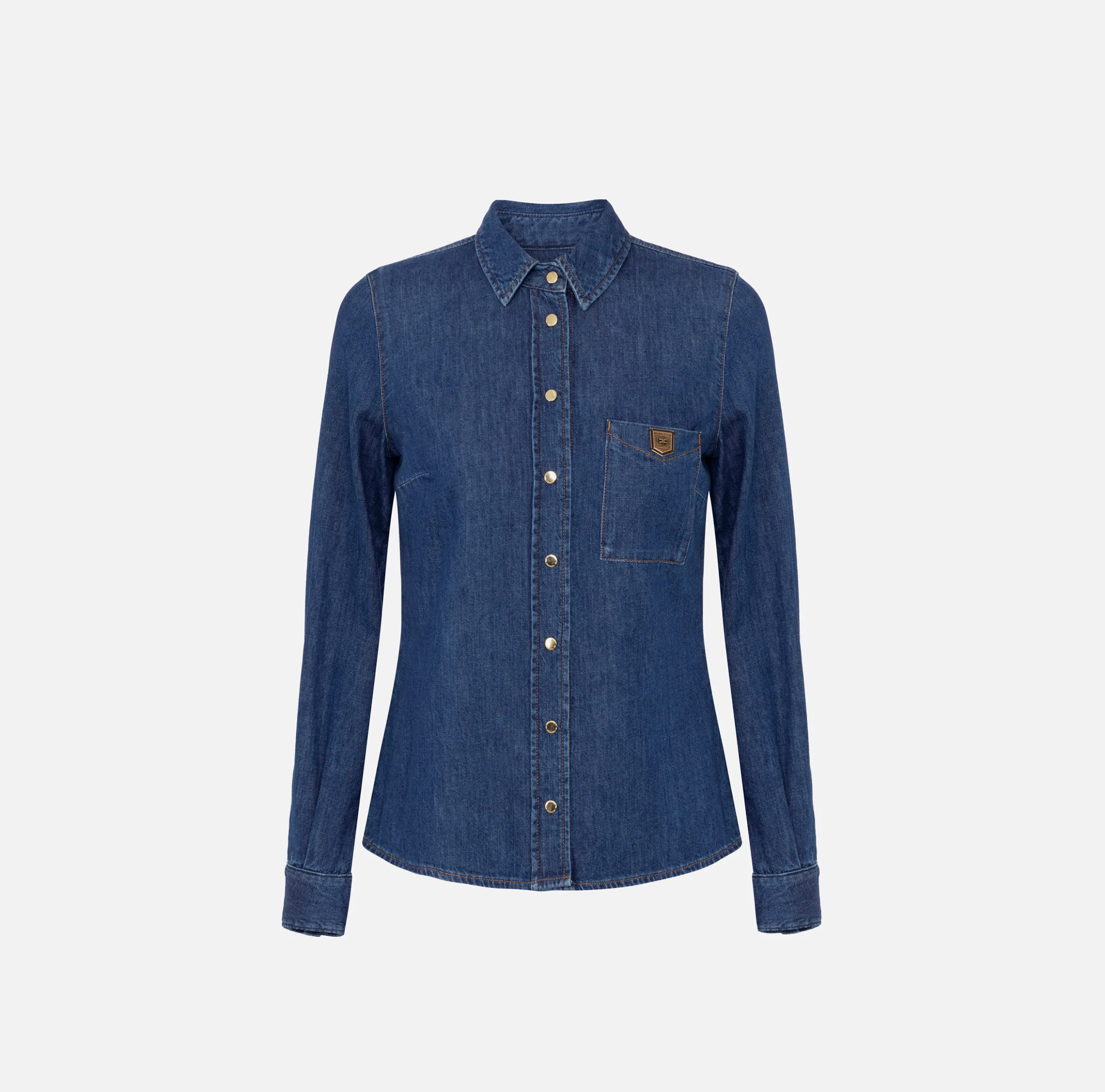 Camicia in denim con taschino