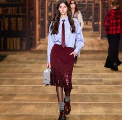 Camicia in popeline con etichetta logo
