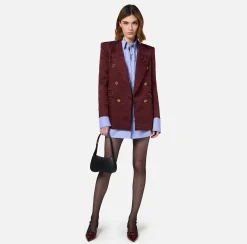Camicia in popeline con etichetta in organza ricamata