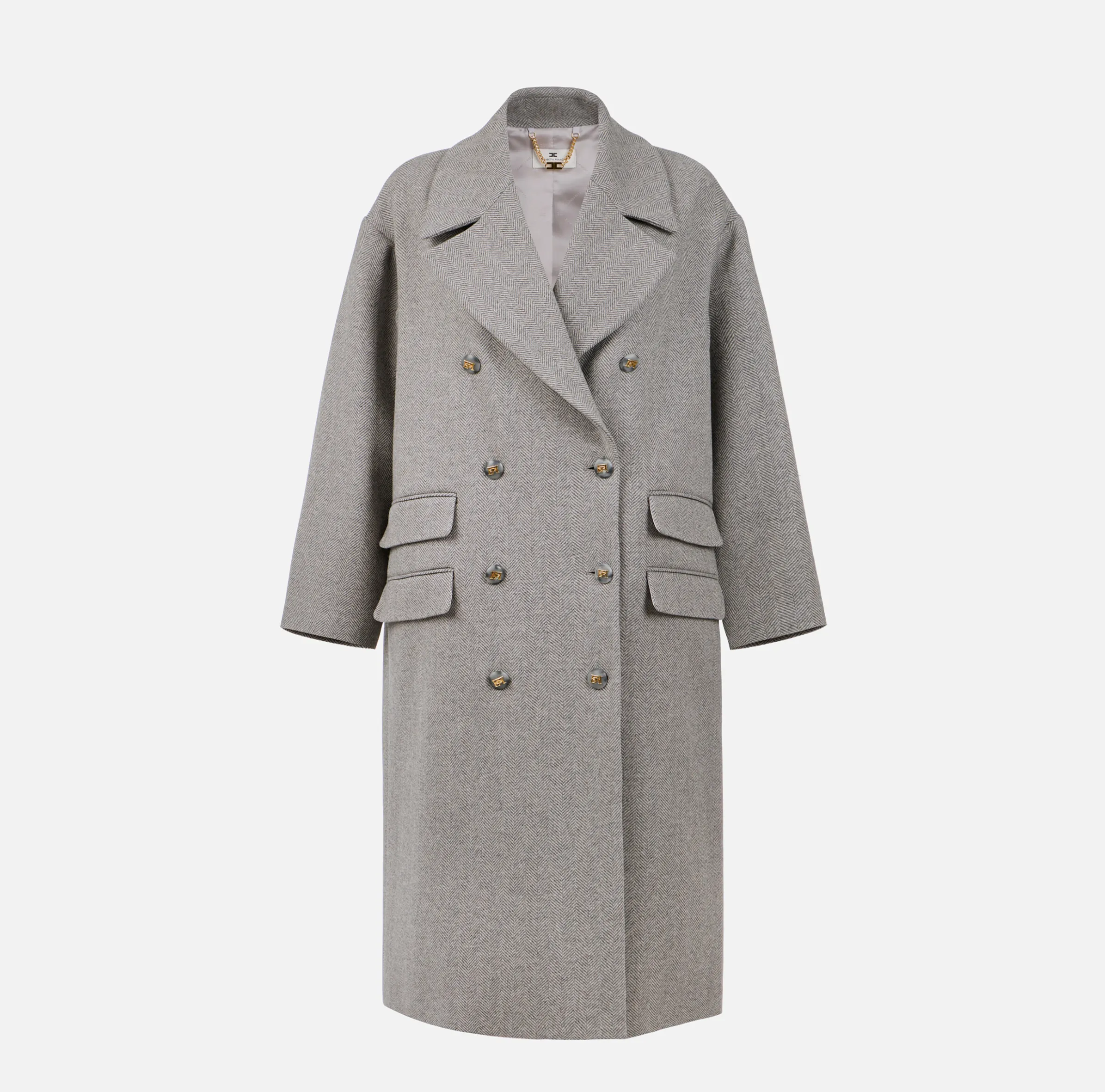 Cappotto doppiopetto over in cotone