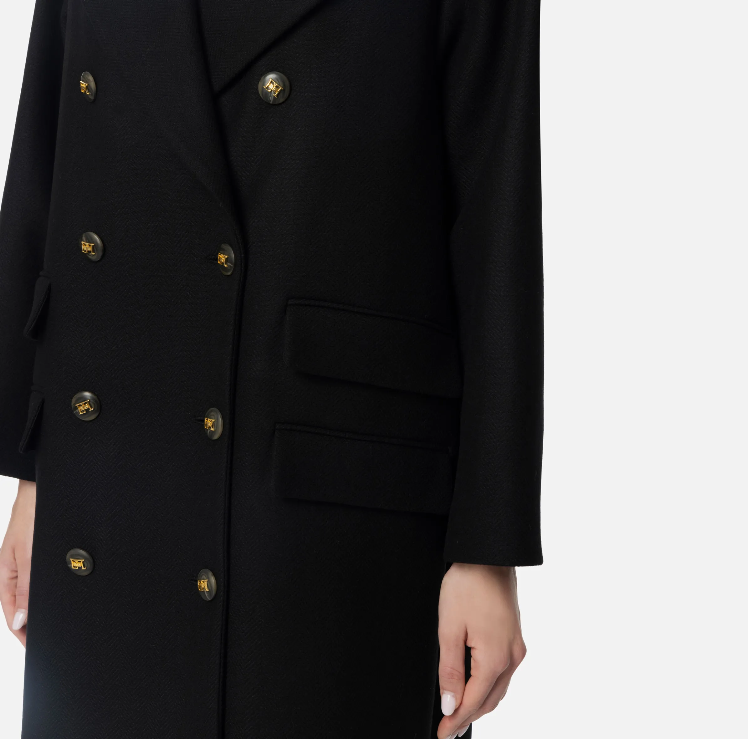 Cappotto doppiopetto over in cotone