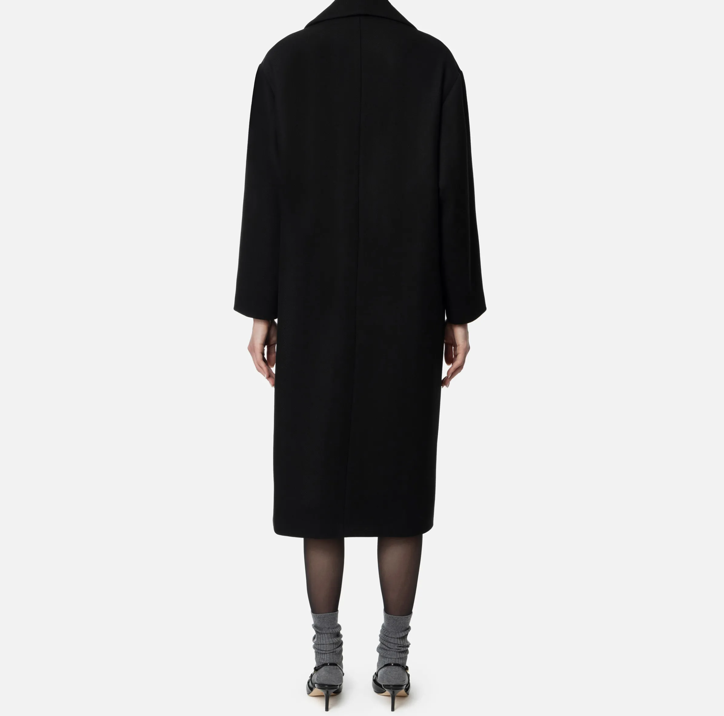 Cappotto doppiopetto over in cotone