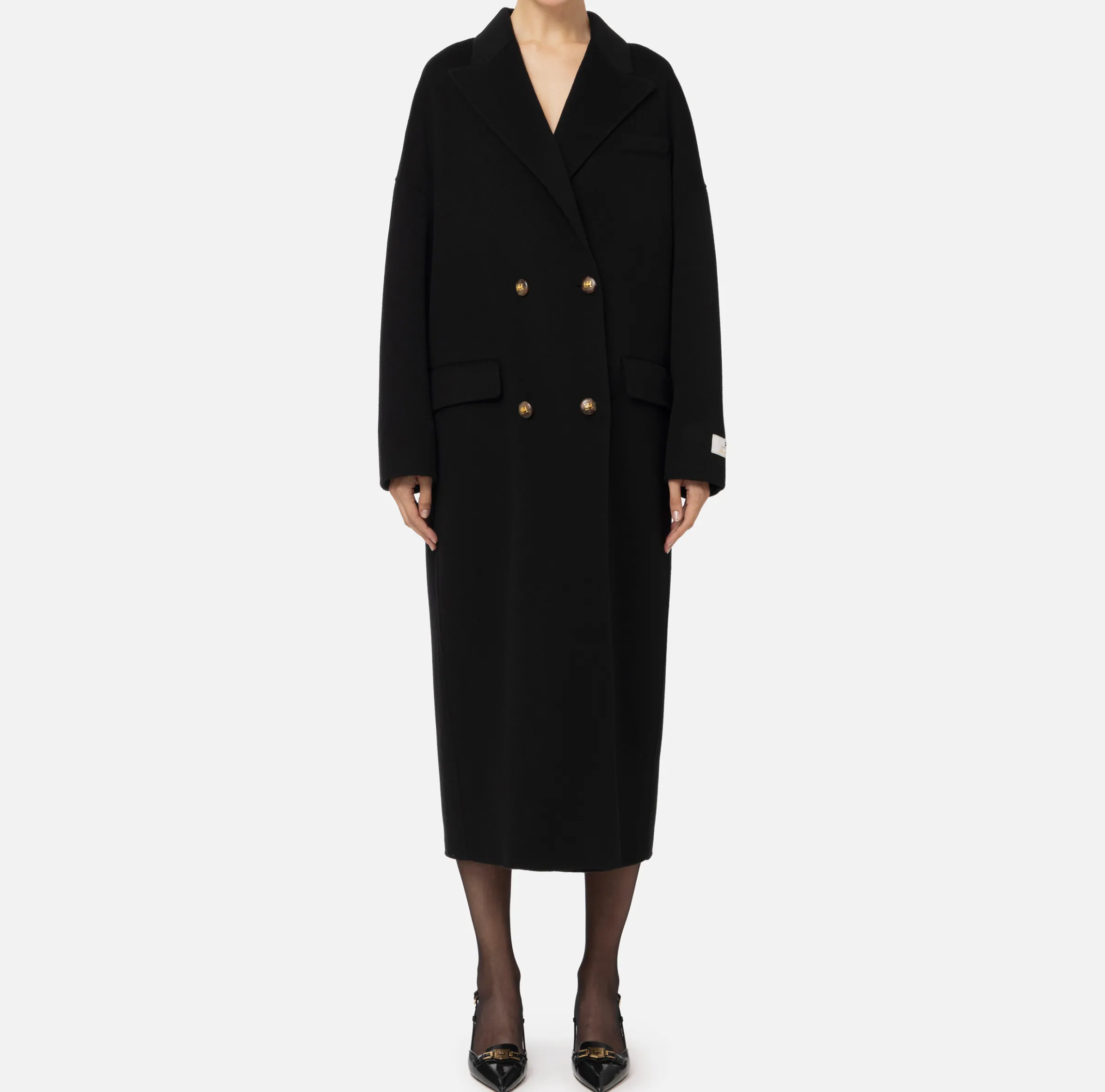 Cappotto over in lana
