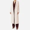 Cappotto vestaglia in lana e cashmere con stemma