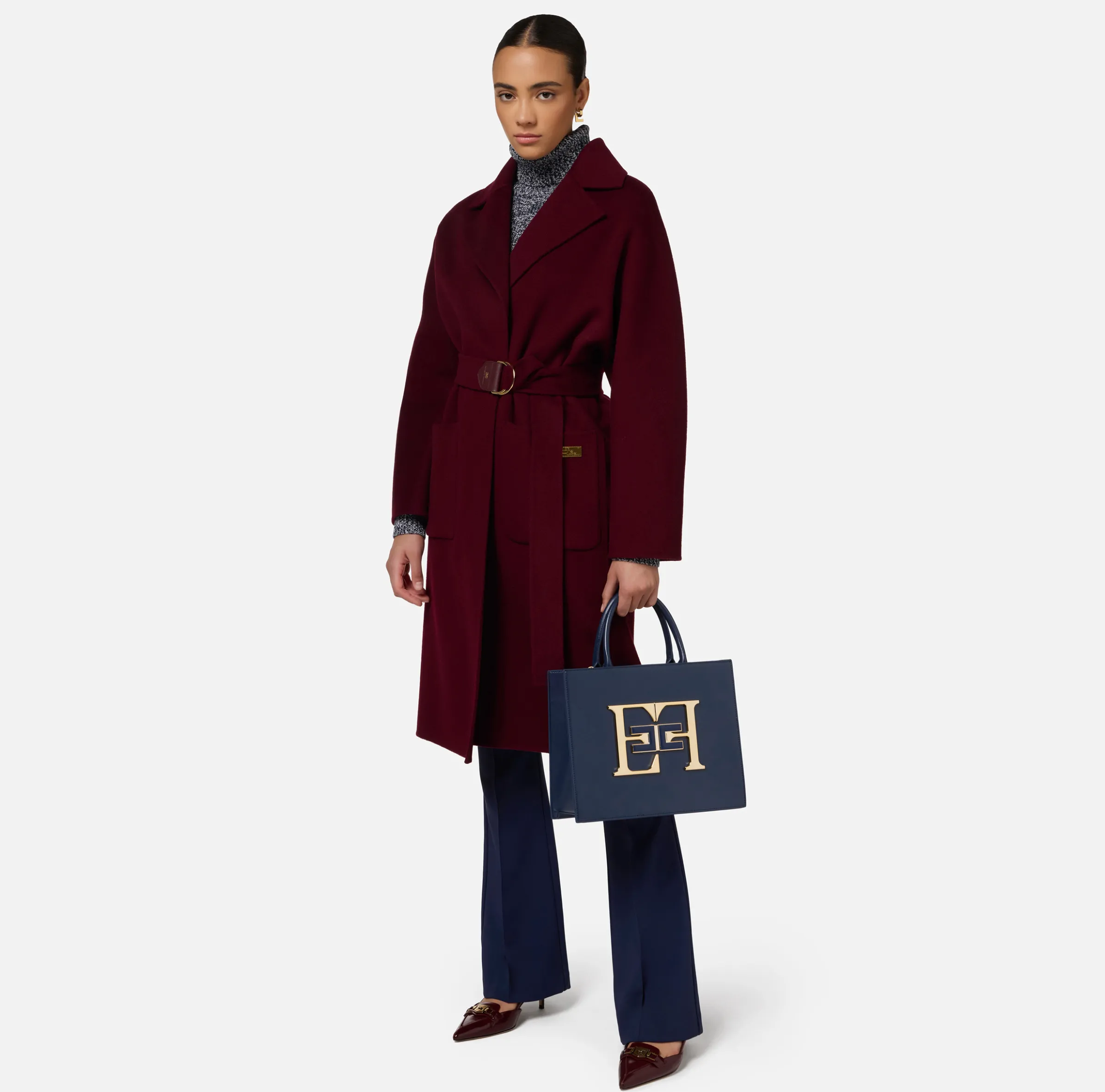 Cappotto vestaglia in lana