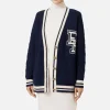 Cardigan in lana tipo college