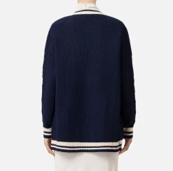 Cardigan in lana tipo college