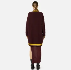 Cardigan in lana tipo college