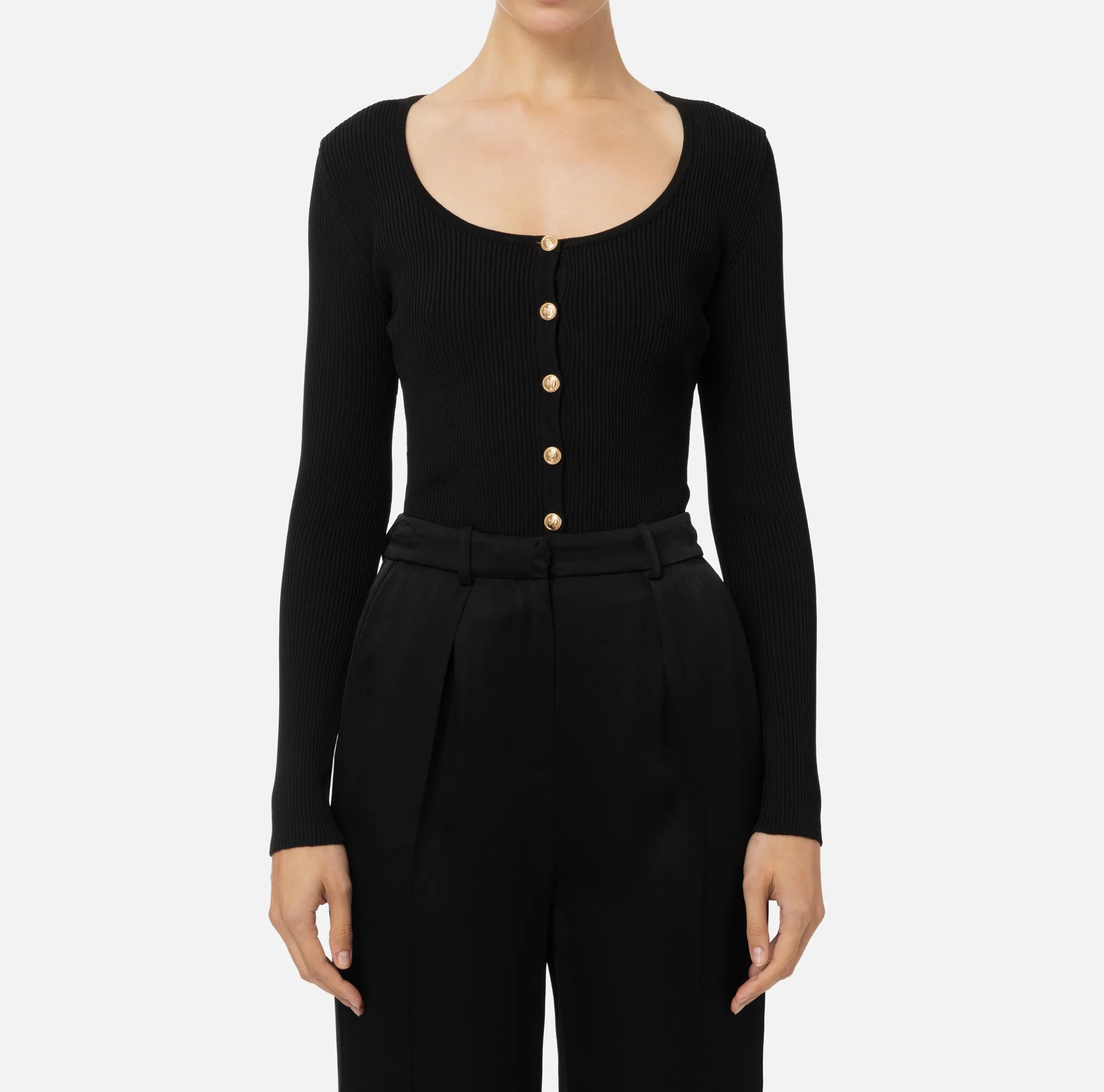 Cardigan in viscosa effetto plissé