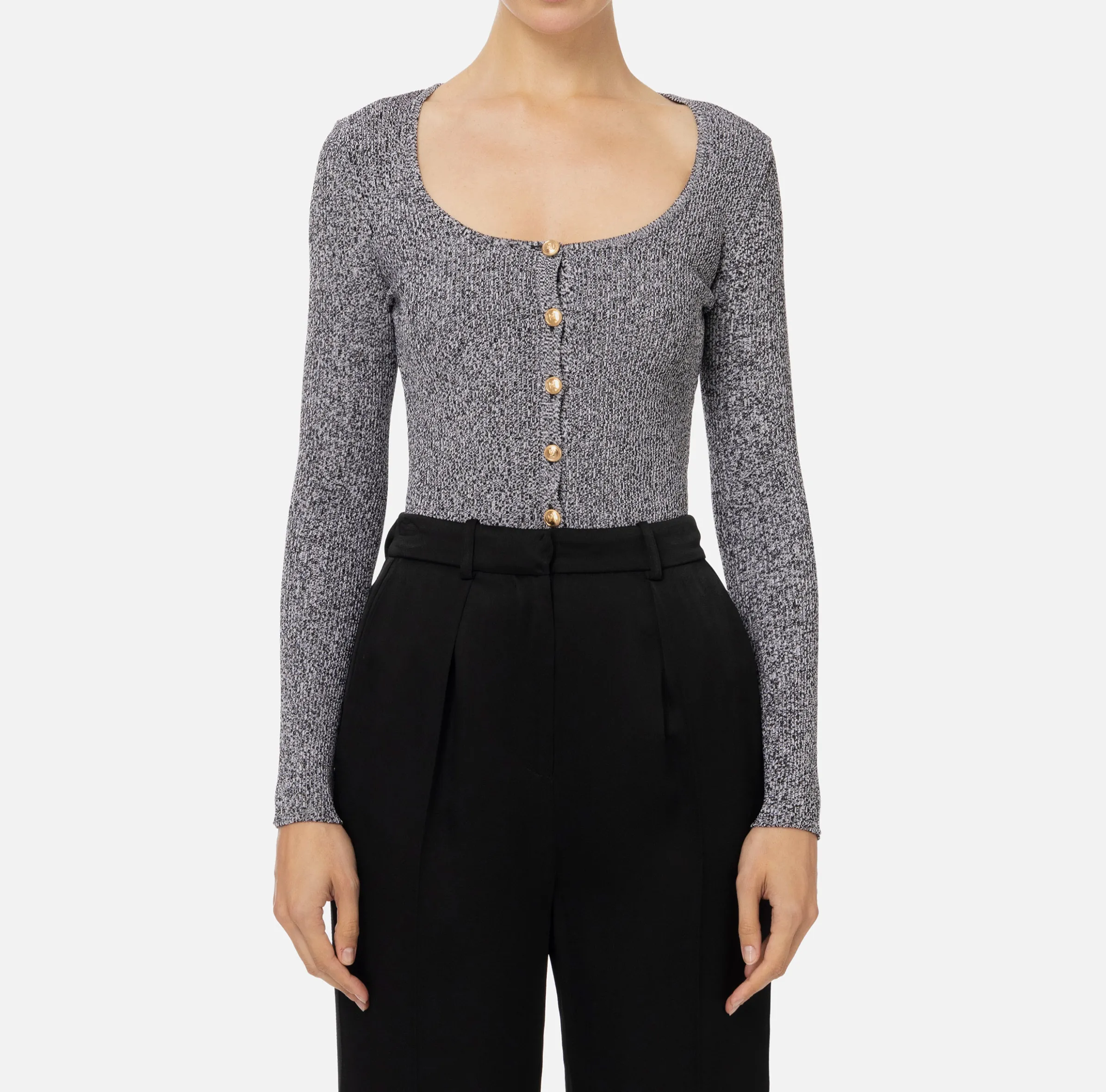 Cardigan in viscosa effetto plissé