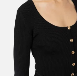 Cardigan in viscosa effetto plissé