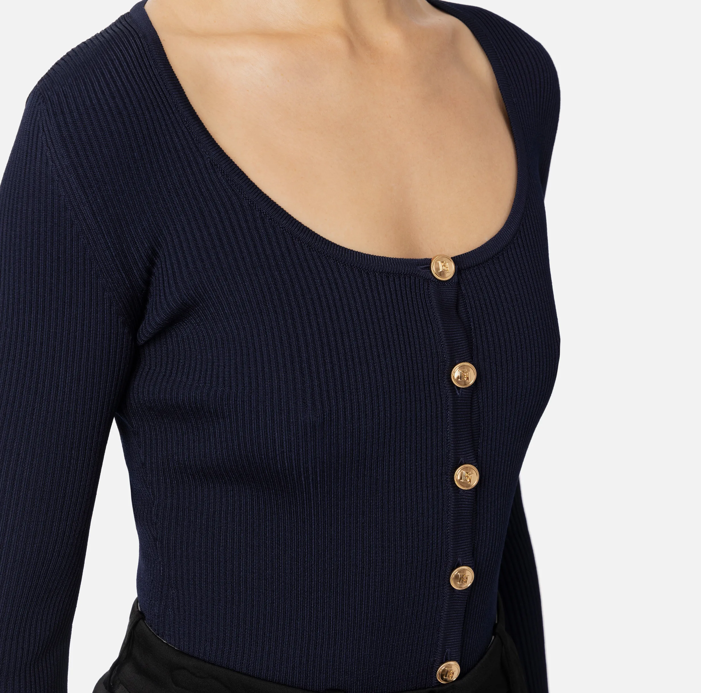 Cardigan in viscosa effetto plissé