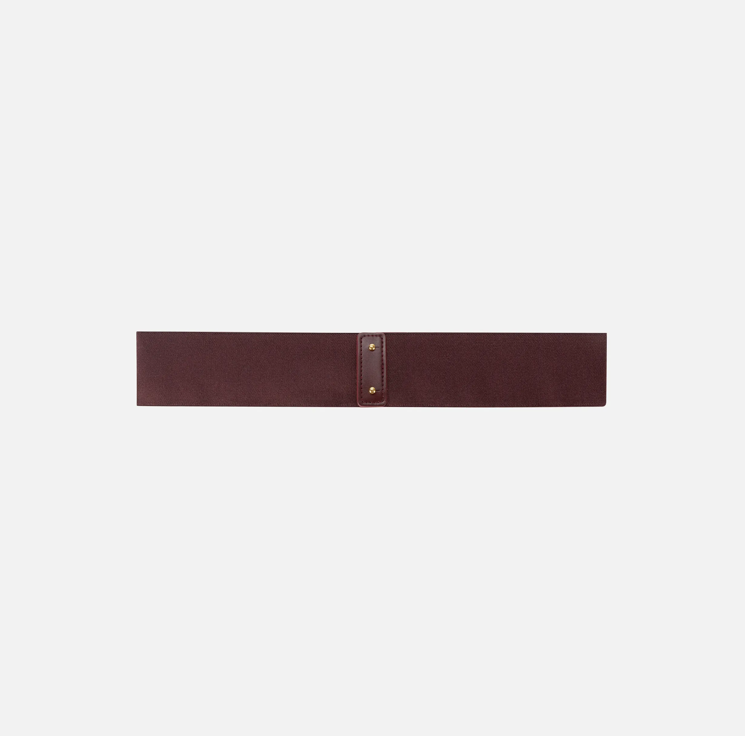 Cintura in elastico con placca logo