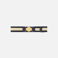 Cintura in elastico logato con fibbia logo