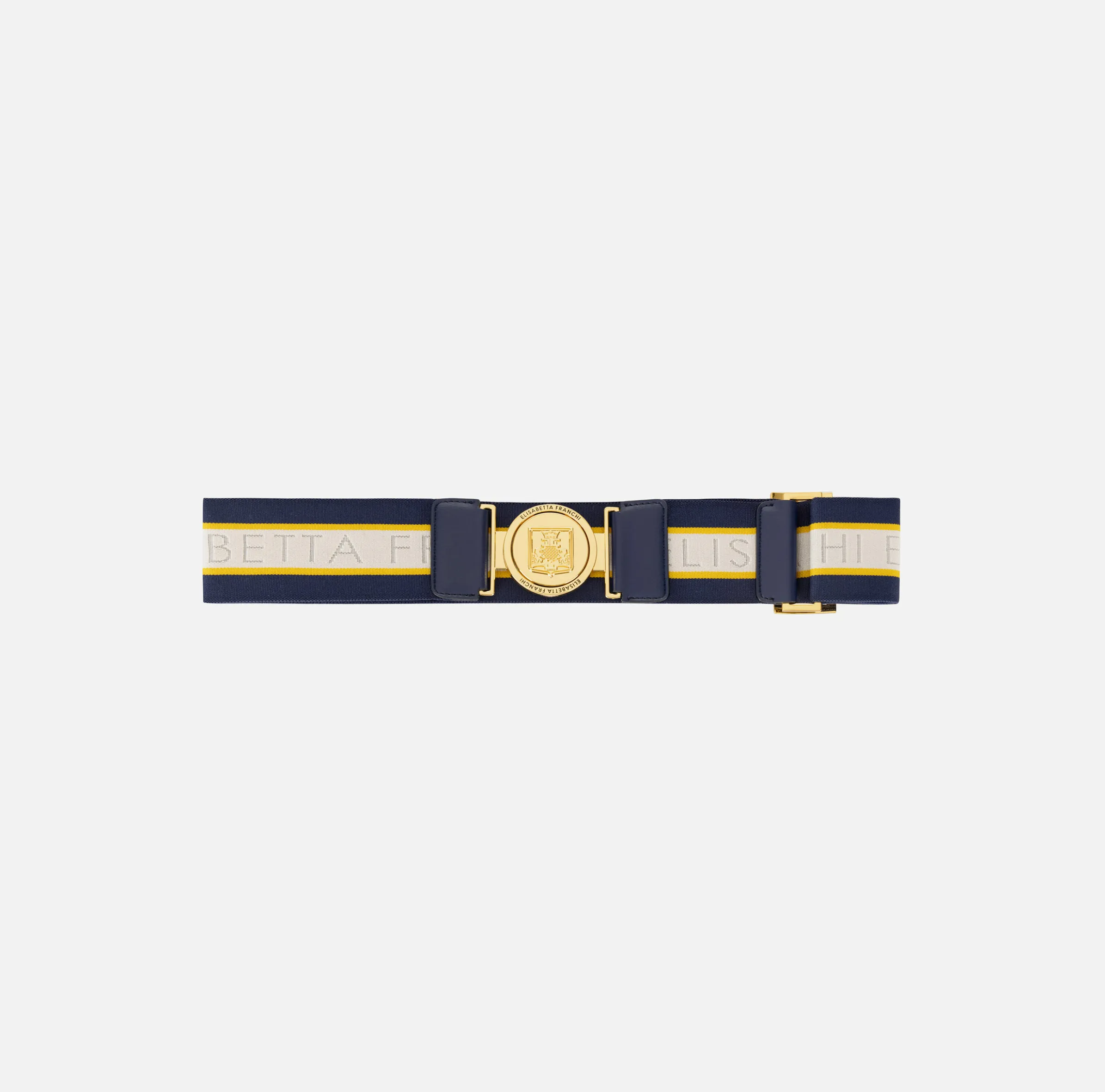 Cintura in elastico logato con fibbia logo