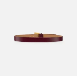 Cintura in pelle con logo stampato