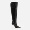 Cuissardes in nappa con tacco sottile