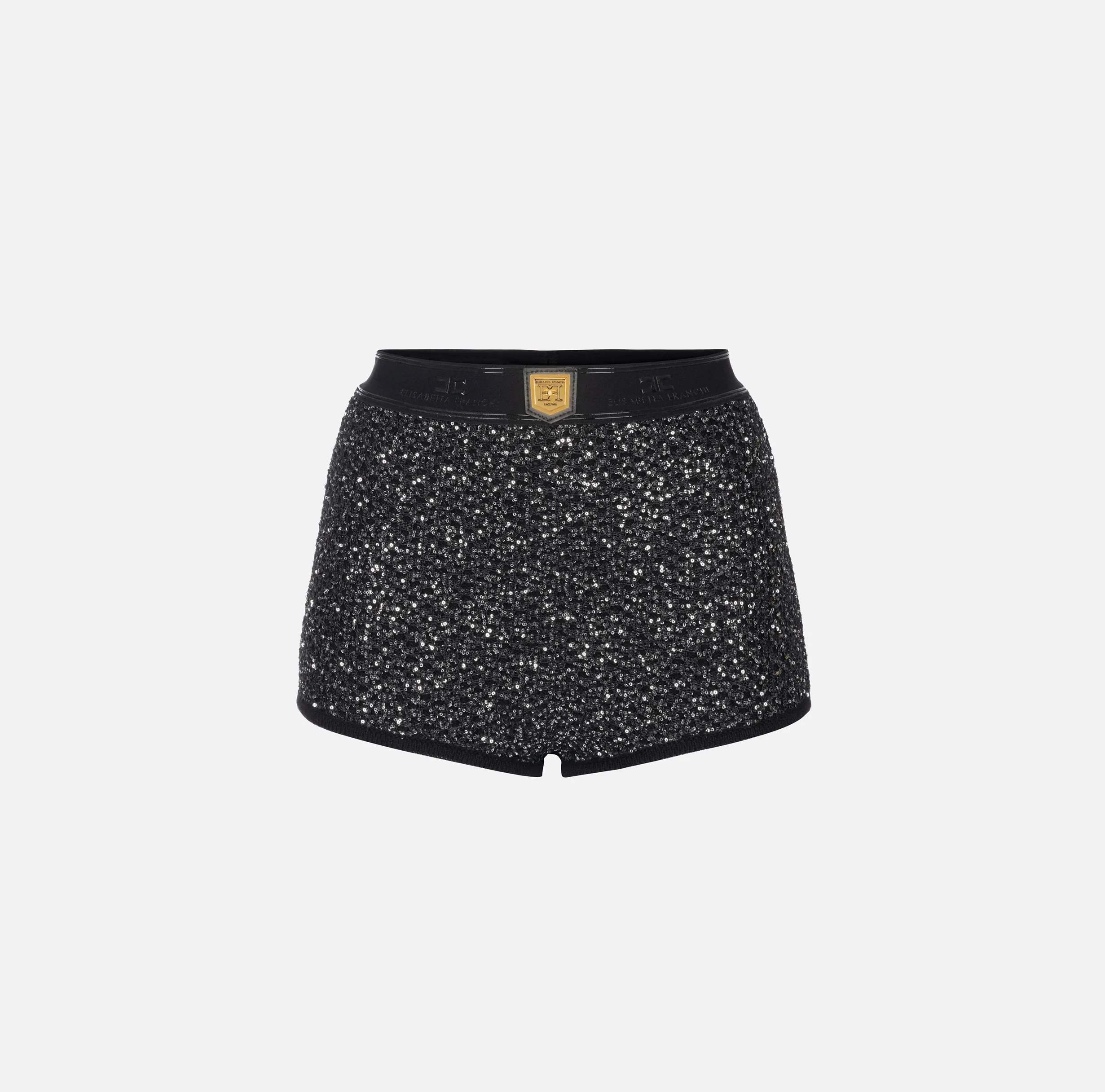 Culotte in lana con filo paillettes