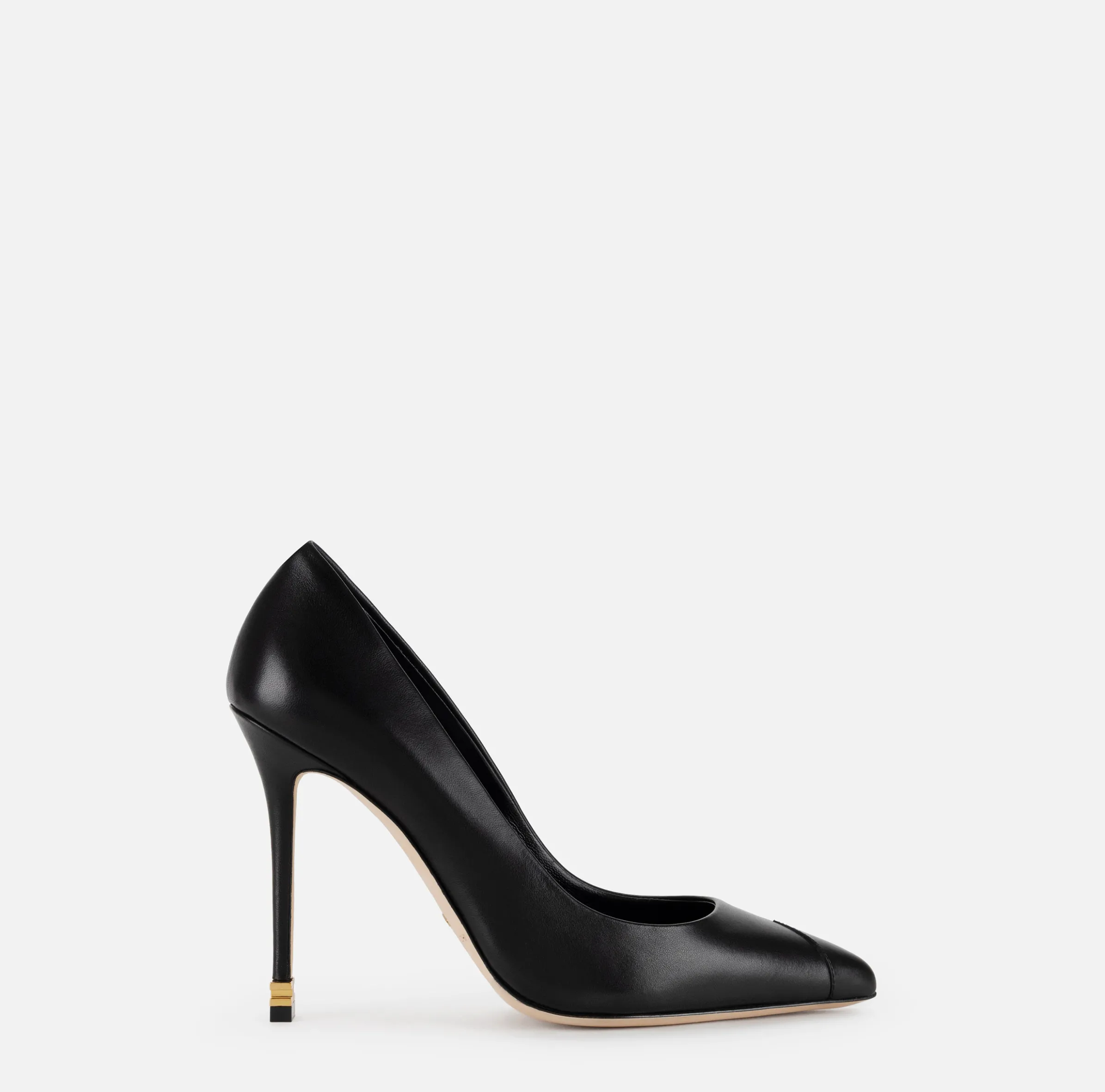Décolleté in nappa con puntalino Étoile