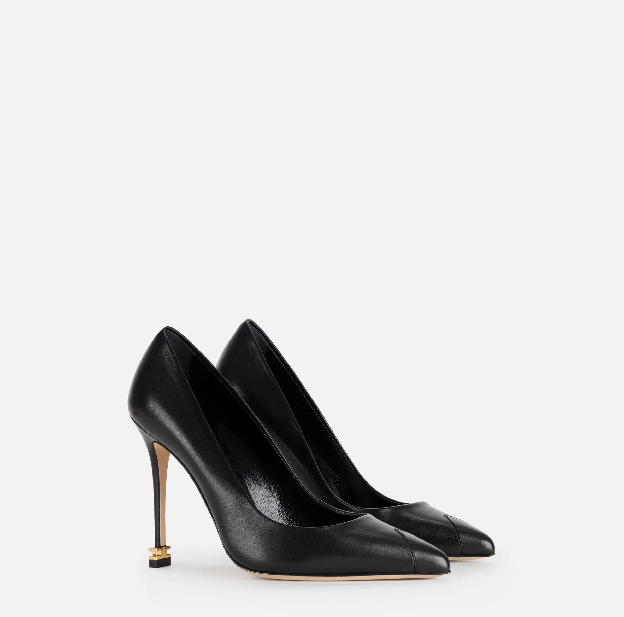 Décolleté in nappa con puntalino Étoile