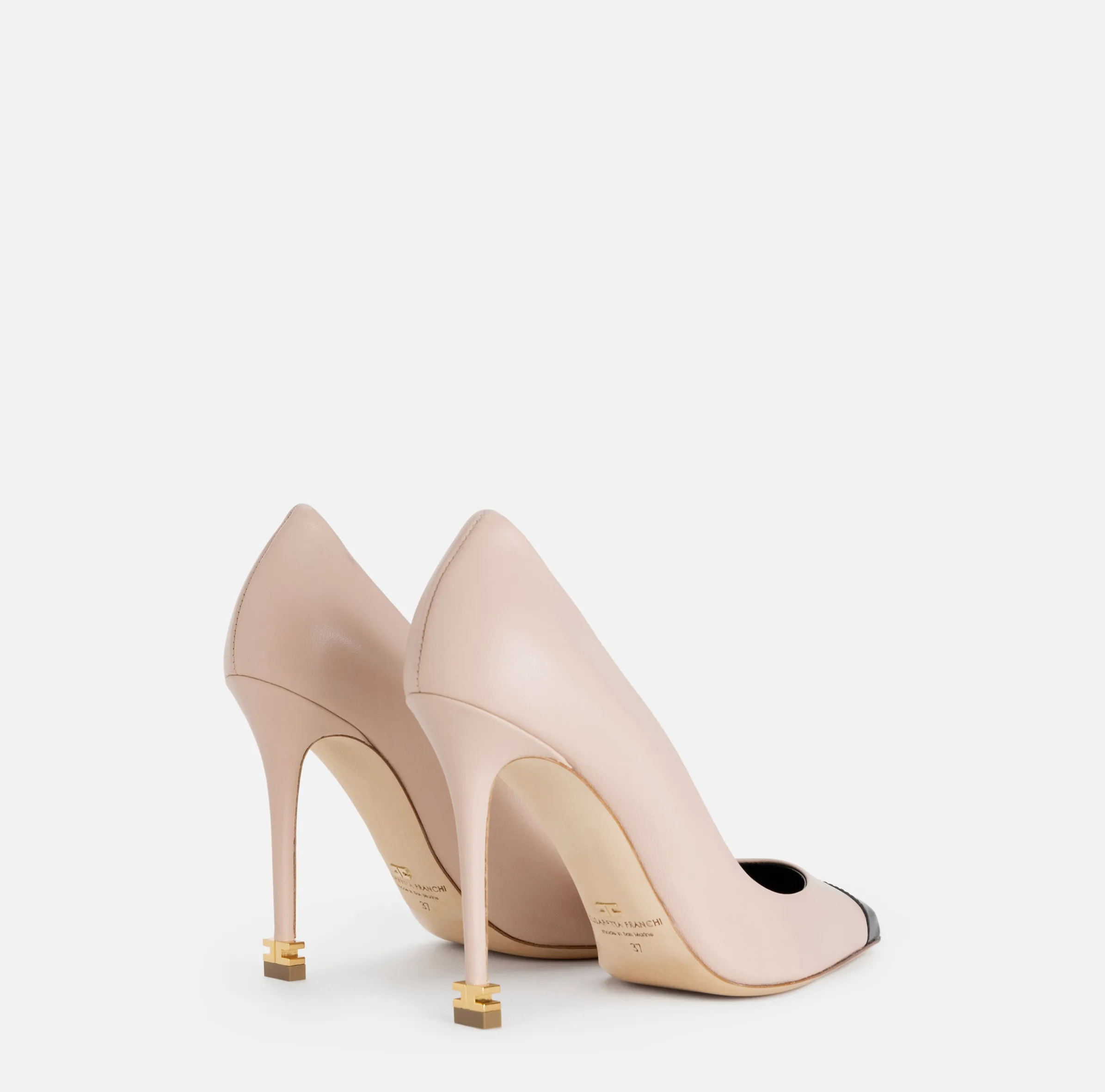 Décolleté in nappa con puntalino Étoile