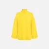 Dolcevita in misto cashmere con logo