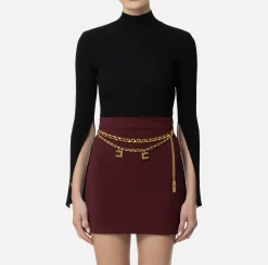 Dolcevita in viscosa e lurex a costine