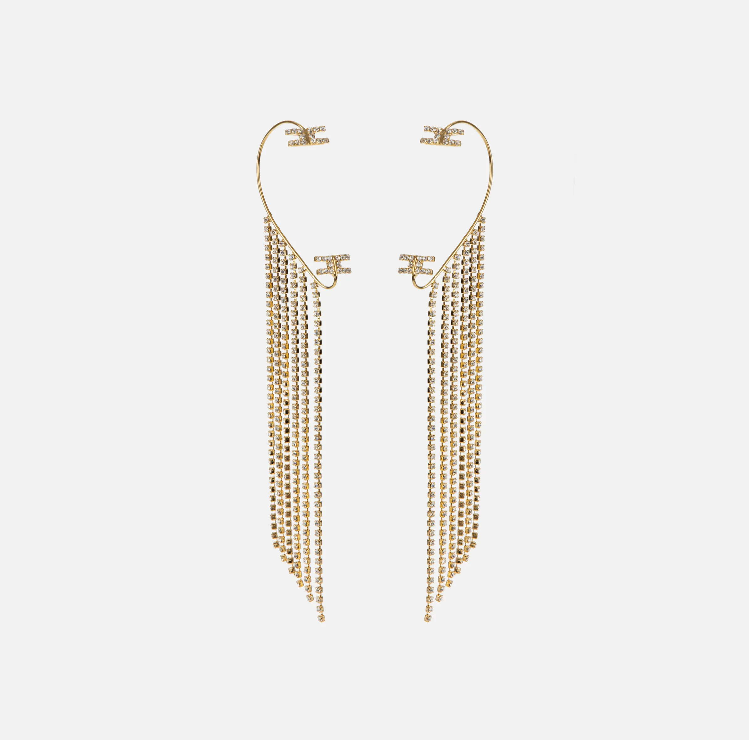 Earcuff con pendenti di strass