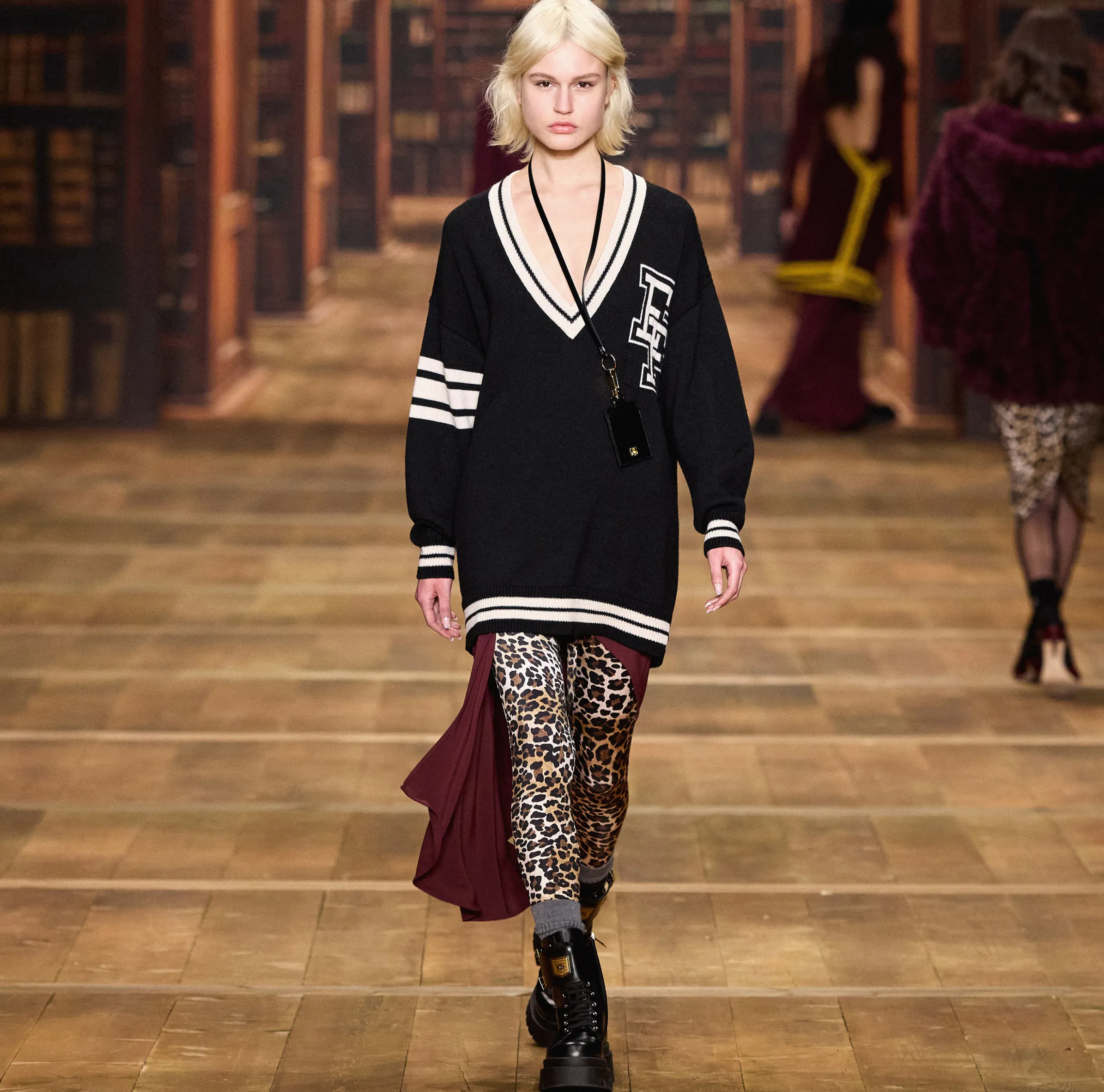 Leggings in lycra animalier