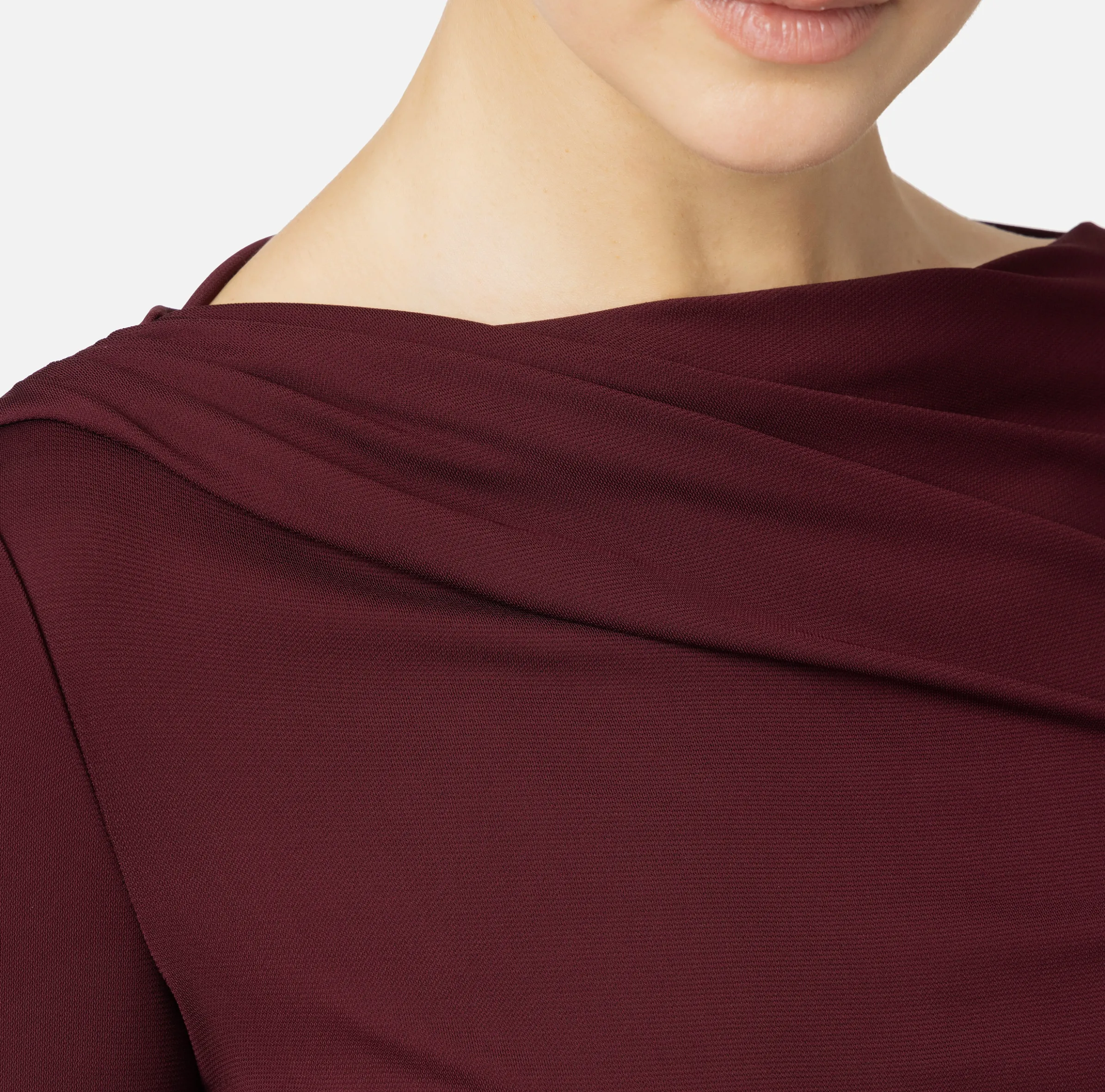 Maglia in jersey con drappeggio