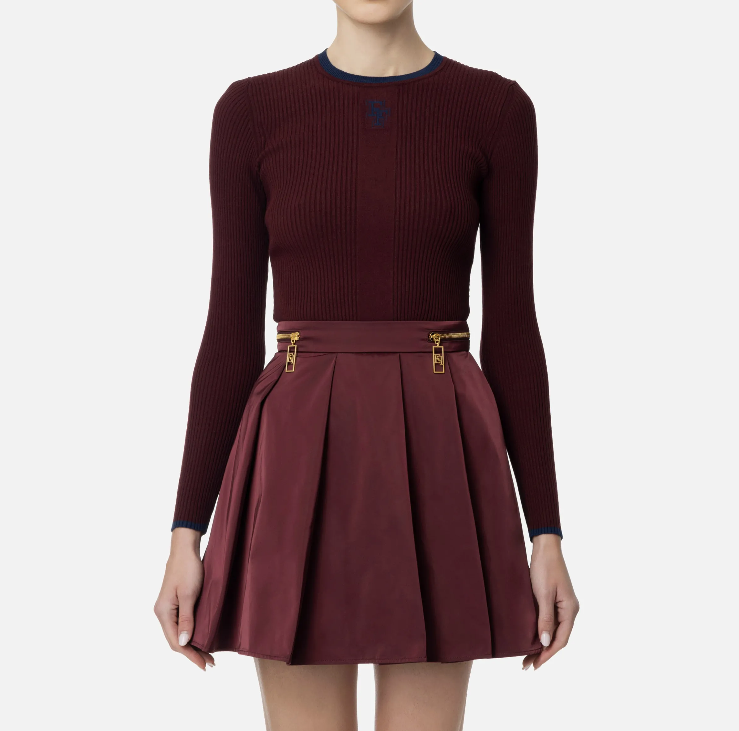 Maglia in viscosa con logo college