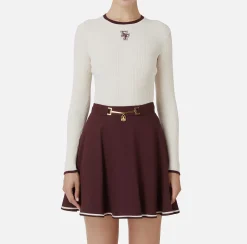 Maglia in viscosa con logo college