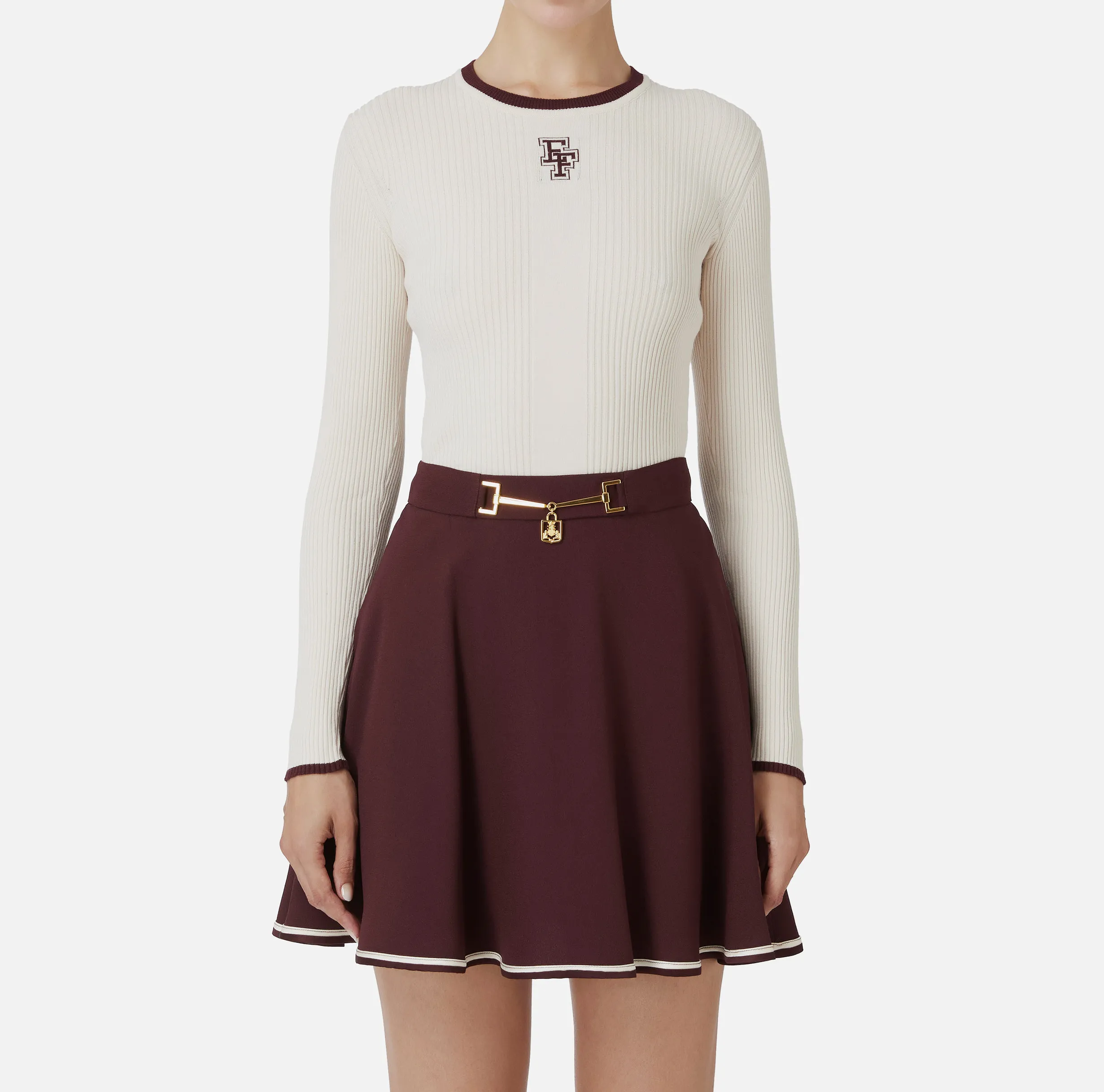 Maglia in viscosa con logo college