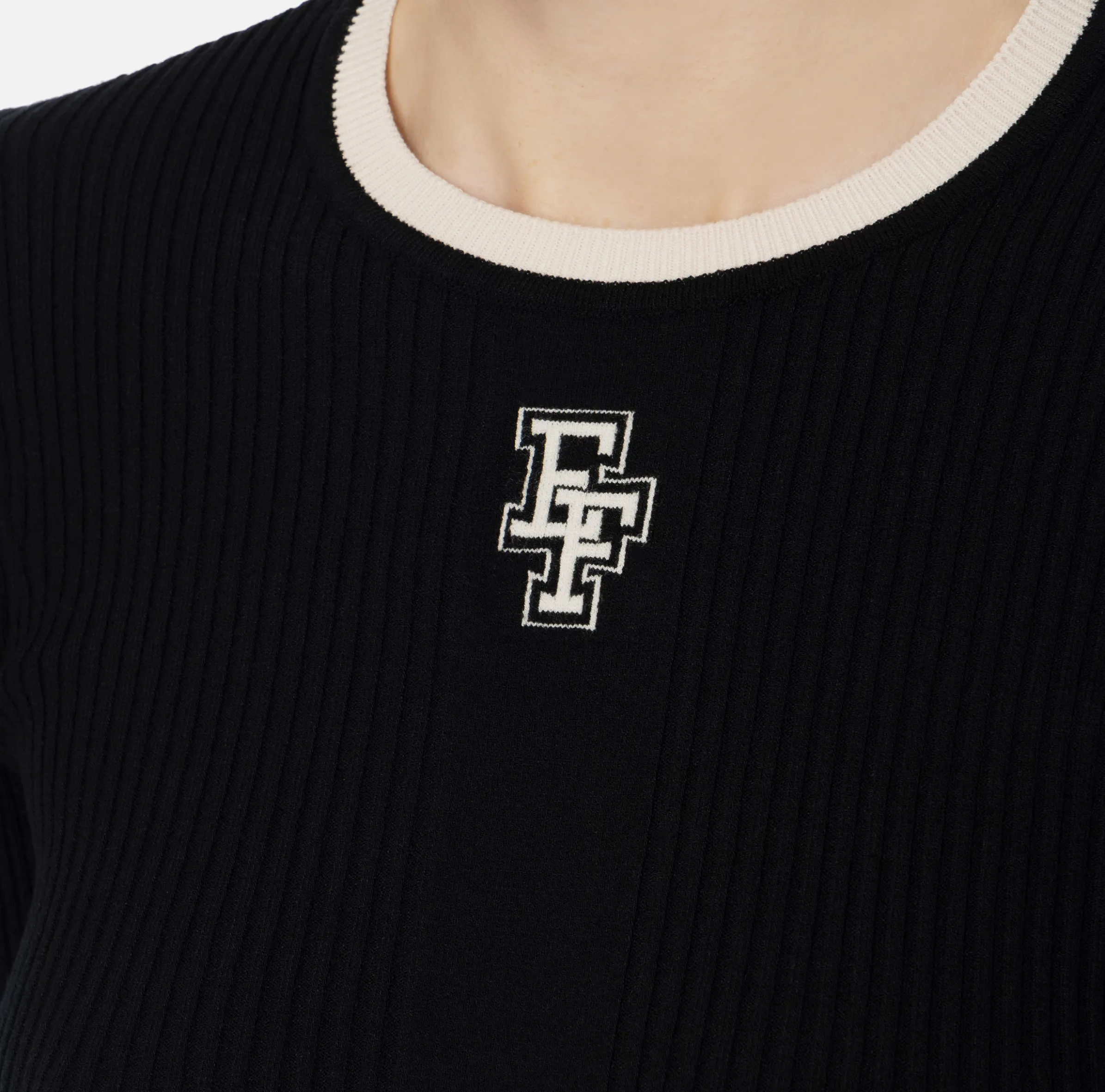Maglia in viscosa con logo college