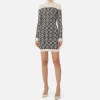 Miniabito dolcevita logo jacquard