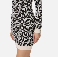 Miniabito dolcevita logo jacquard