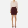 Miniabito in crêpe con blusa in georgette