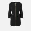 Miniabito in tweed resca con zip