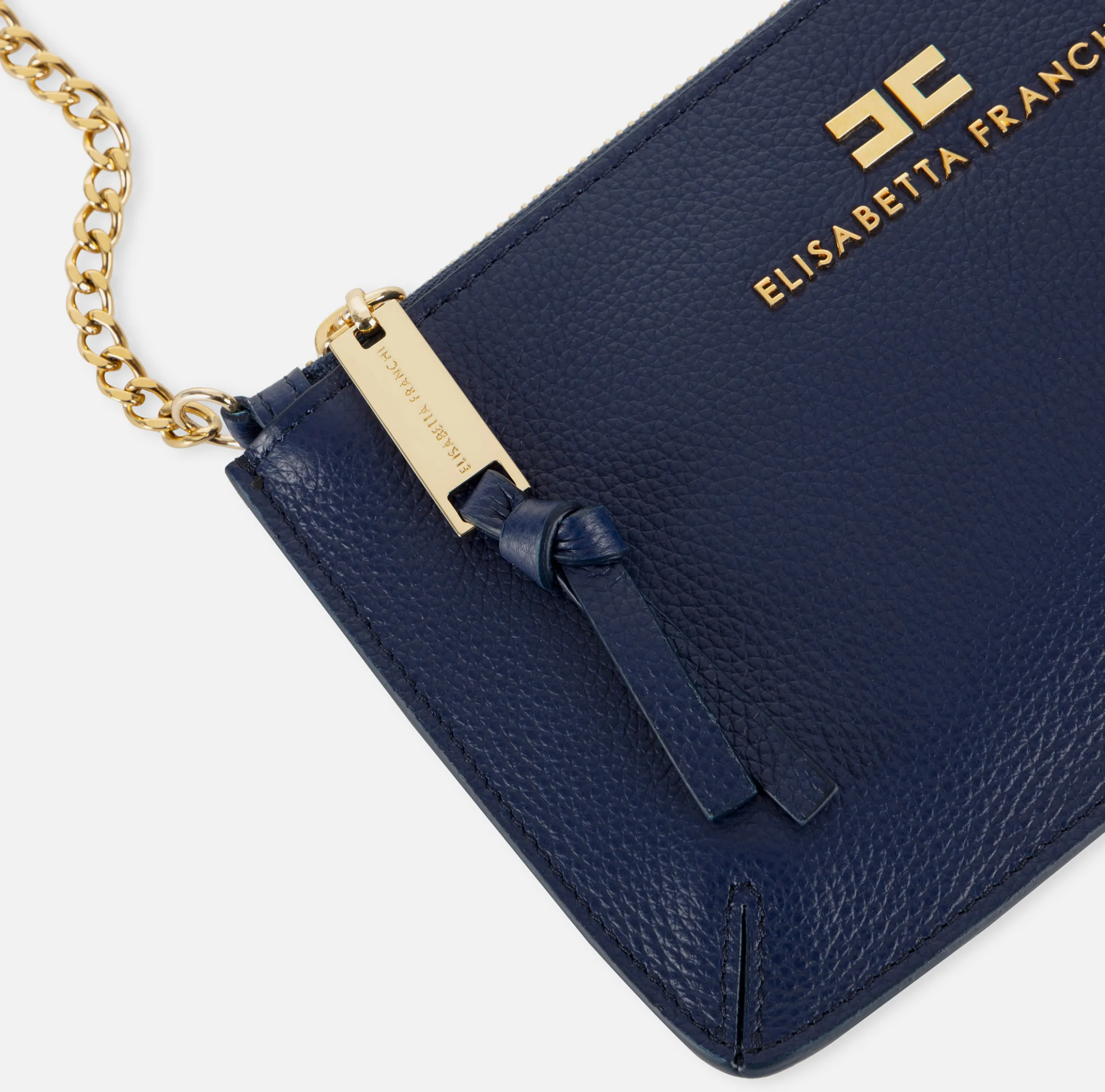 Miniborsa baguette a tracolla in pelle con lettering