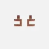 Orecchini logo in strass