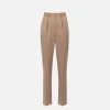 Pantalone con pinces in fresco di lana
