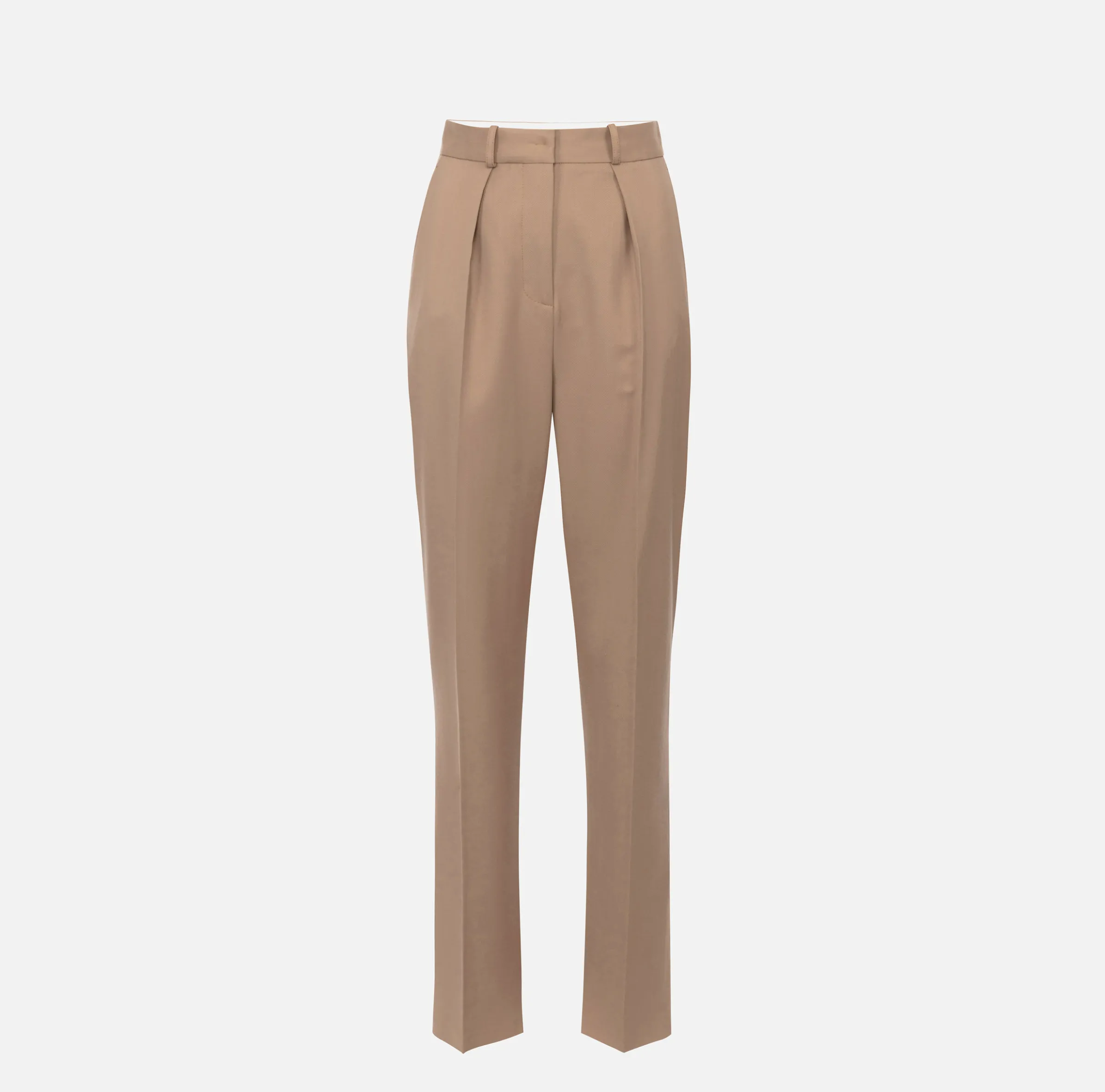 Pantalone con pinces in fresco di lana
