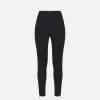 Pantalone dritto in crêpe stretch con zip