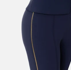 Pantalone dritto in crêpe stretch con zip