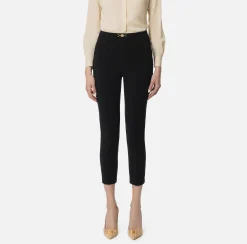 Pantalone dritto in tessuto tecnico con morsetto