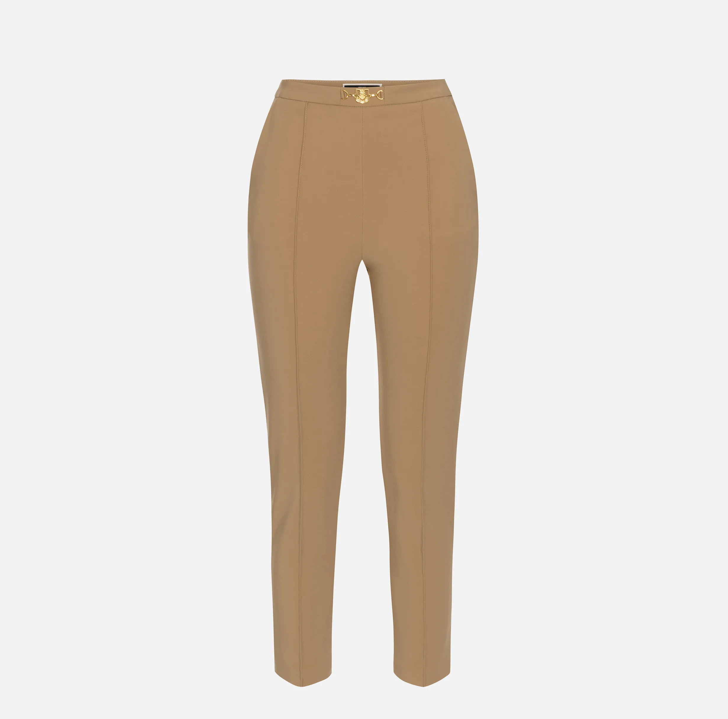 Pantalone dritto in tessuto tecnico con morsetto