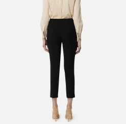 Pantalone dritto in tessuto tecnico con morsetto