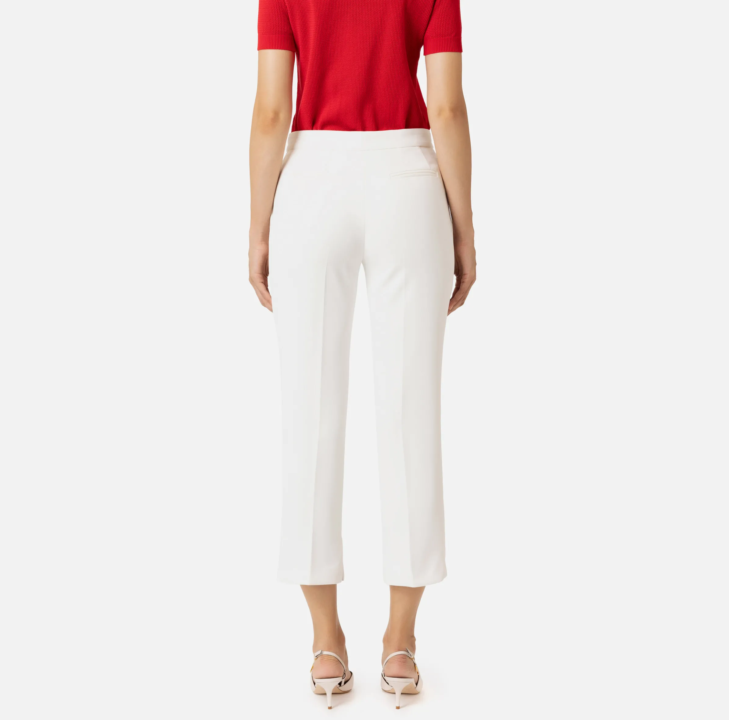 Pantalone in crêpe con spacchetti