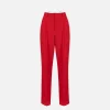Pantalone in crêpe stretch con doppie pinces