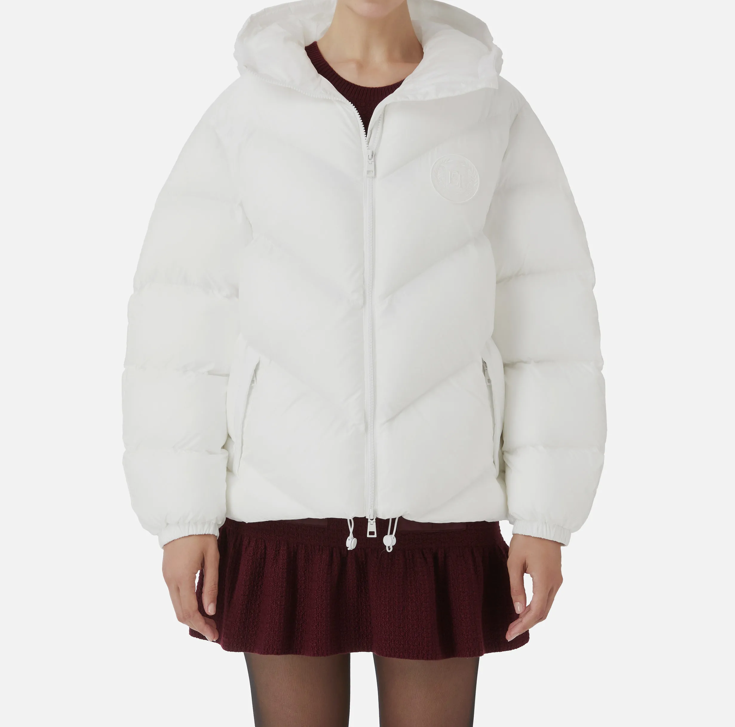 Piumino over in nylon lucido